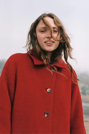 The Eleanor Coat | Crimson