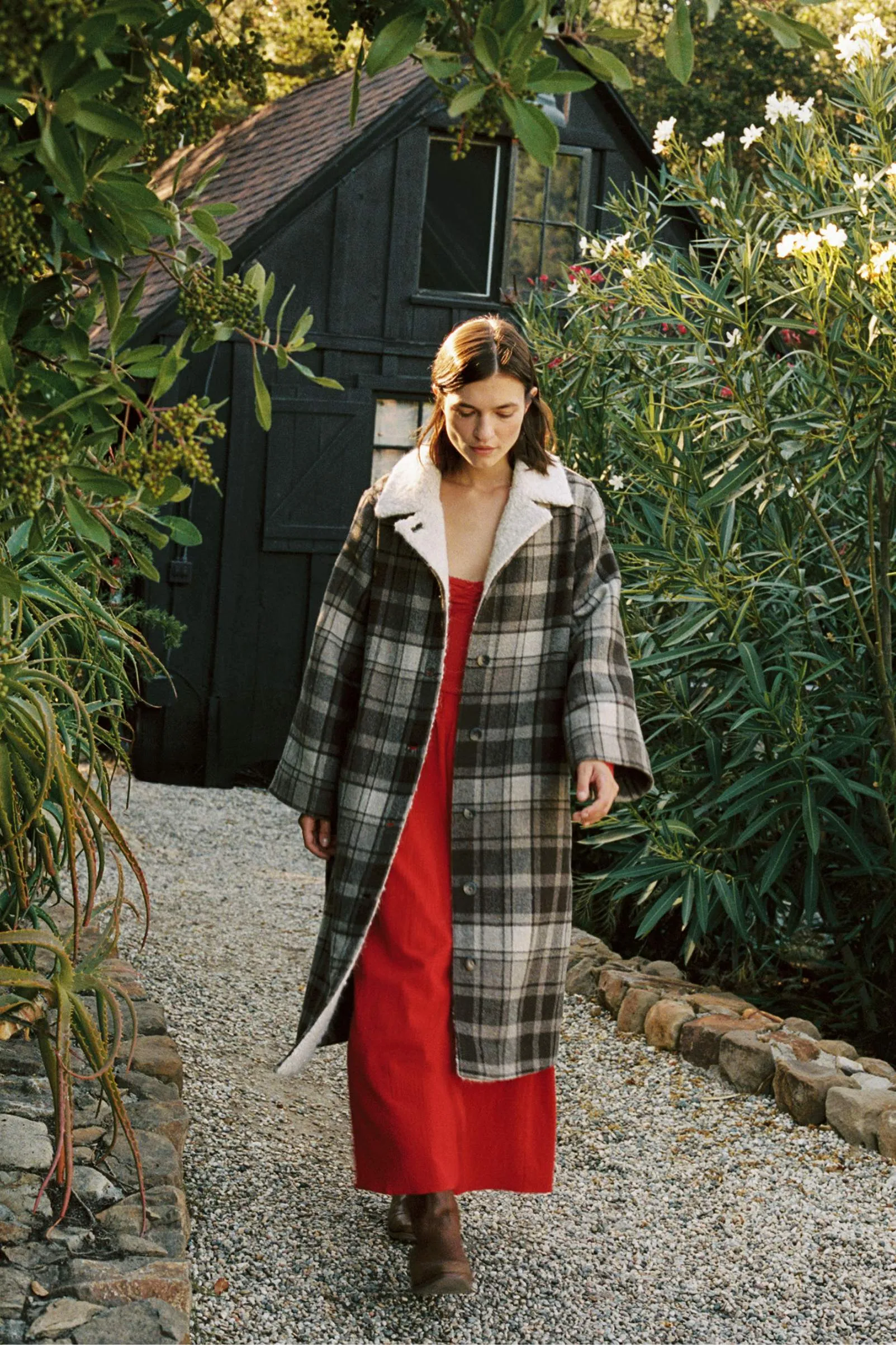 The Eleanor Coat | Walnut Plaid