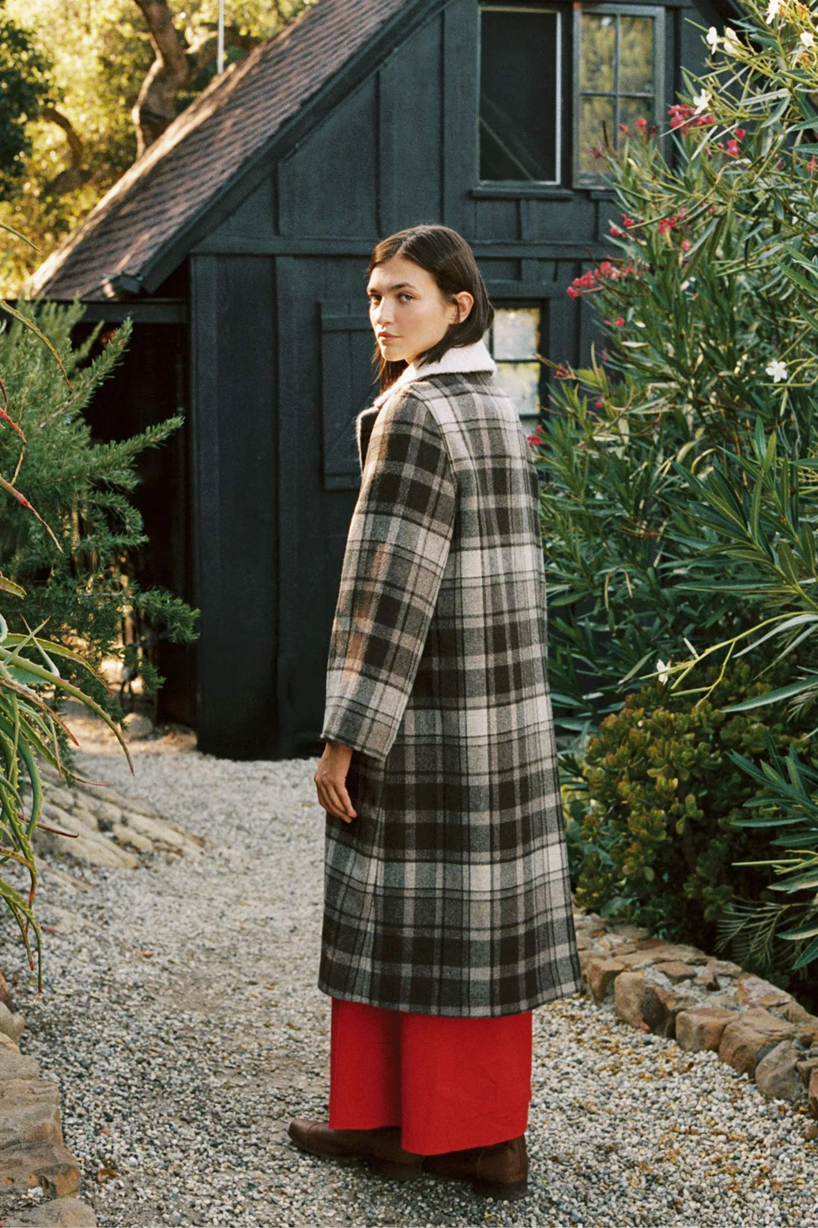 The Eleanor Coat | Walnut Plaid