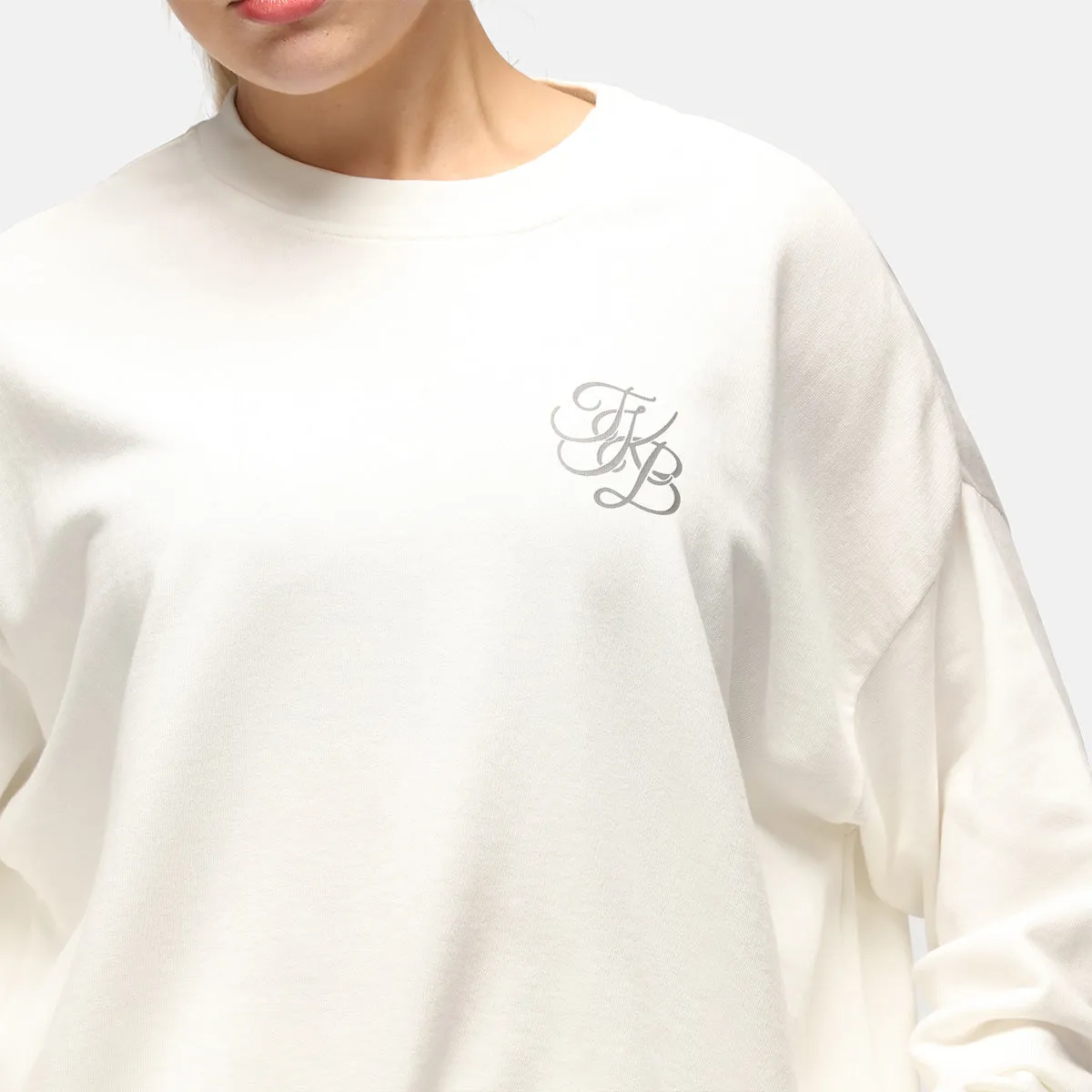 TKB Ivory Terry Oversized Sweatshirt