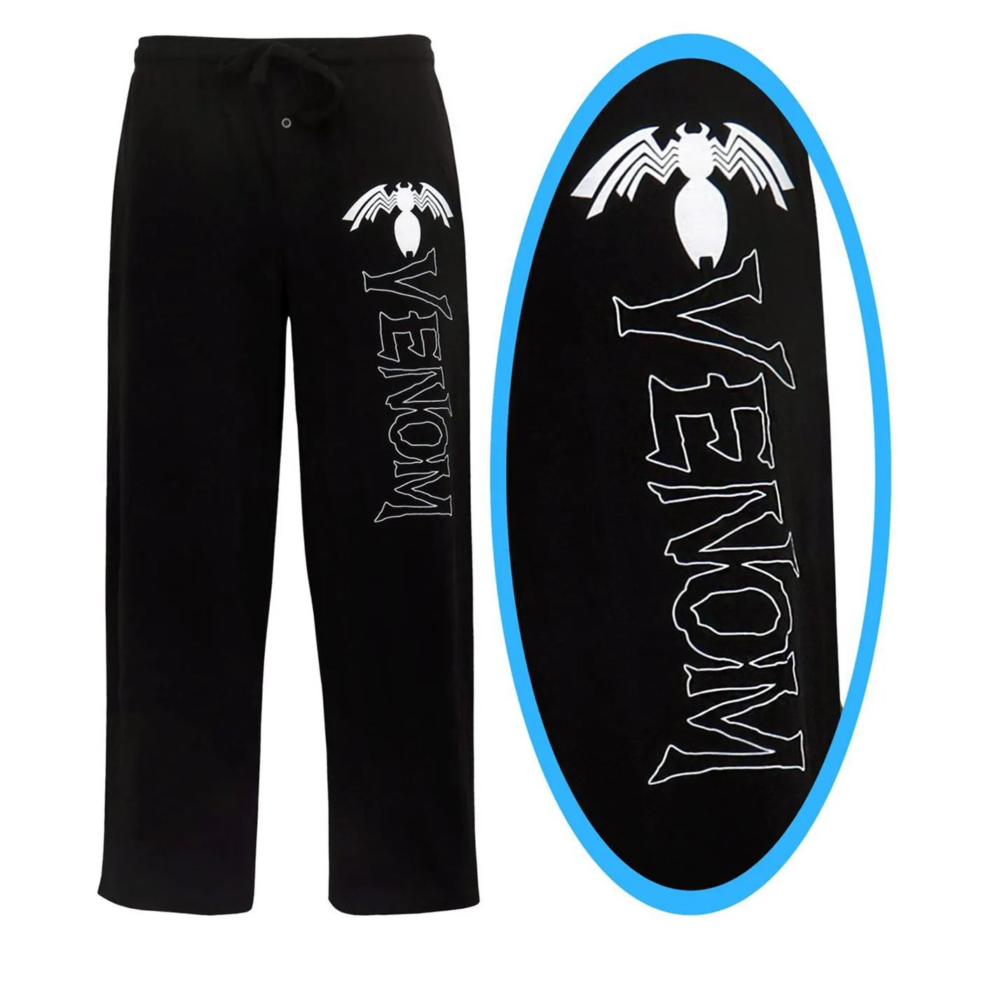 Venom Comic Logo Men's Pajama Pants