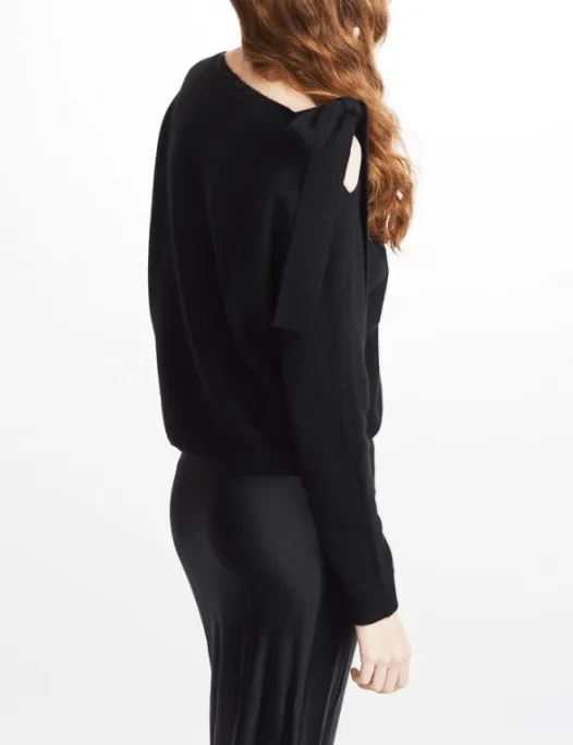 White   Warren - Asymmetrical Shoulder Sweater