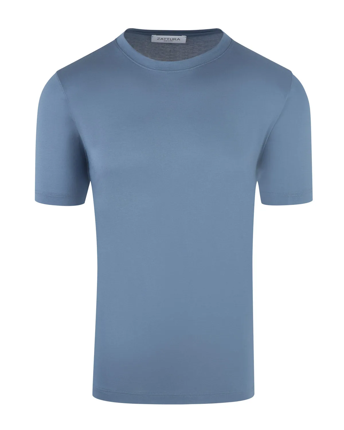 Zattura Mercerised Short Sleeve T-shirt (Petrol Blue)